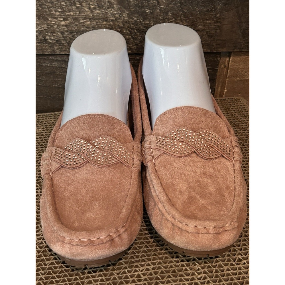 Patrizia by Spring Stop Bazal Pink Suede Loafers Womens Shoes Size 7